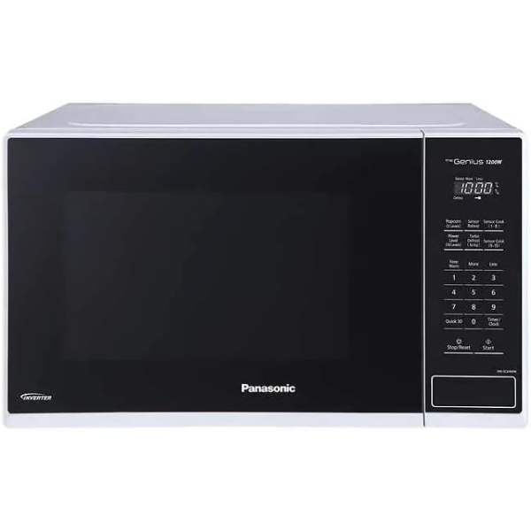 PANASONIC 1.3 CUBIC FT. 1200W INVERTER TECHNOLOGY MICROWAVE OVEN, GENIUS SENSOR COOKING (USED)