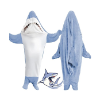 Image 1 : SHARK BLANKET HOODIE ONESIE SLEEPING BAG