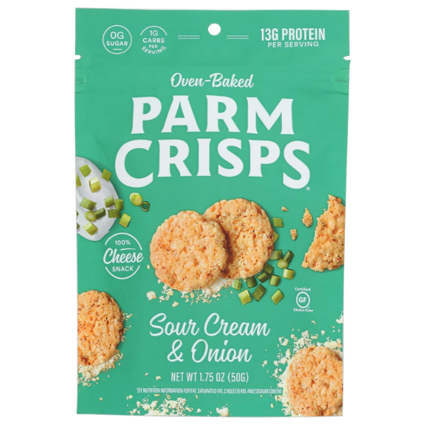 PARMCRISPS® SOUR CREAM & ONION DELIVER THE CLASSIC SNACK FLAVORS