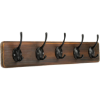 Image 1 : PHINGEER RUSTIC WALL MOUNTED COAT HOOK RACK HEAVY DUTY WOODEN ENTRYWAY