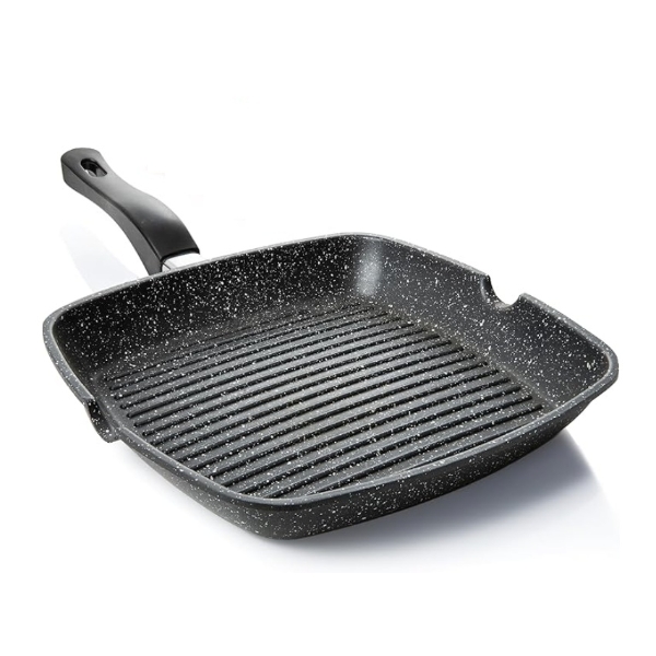 GRIDDLE ALUMINUM NONSTICK STOVE TOP SQUARE GRILL PAN