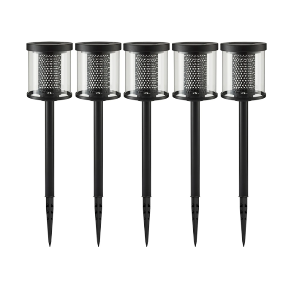 SOLAR LED PATHWAY LIGHTS, 5 PACK (NEW)