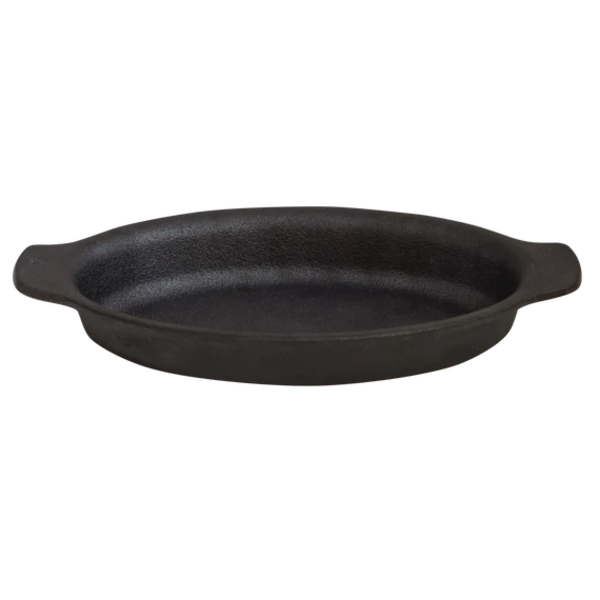 THERMALLOY 5" PRESEASONED CAST IRON OVAL AU GRATIN (SLIGHTLY USED)