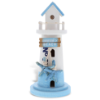 Image 1 : COTA GLOBAL BLUE MIST LIGHTHOUSE DECOR - HANDMADE AND CRAFTED WOODEN LIGHTHOUSE DECORATION