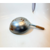 Image 3 : TRADITIONAL CHINESE WOODEN HANDLE CARBON STEEL WOK STIRRING PAN COOKING PAN 14" -U