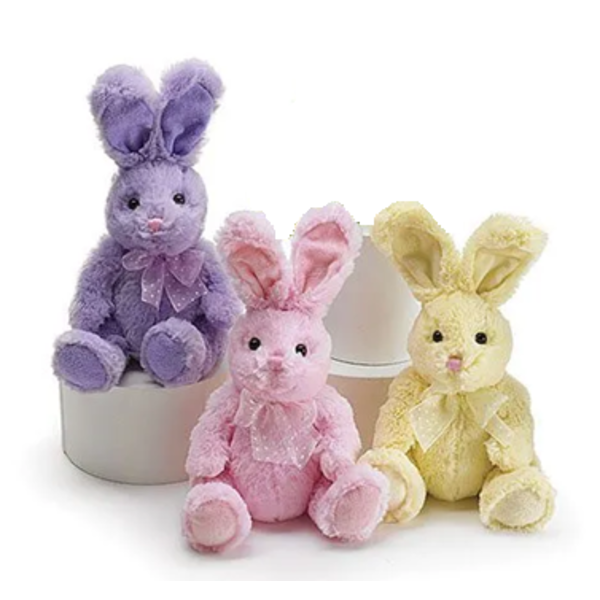 "TOM'S TOY" BRAND PLUSH WITH POLKA DOT EARS.