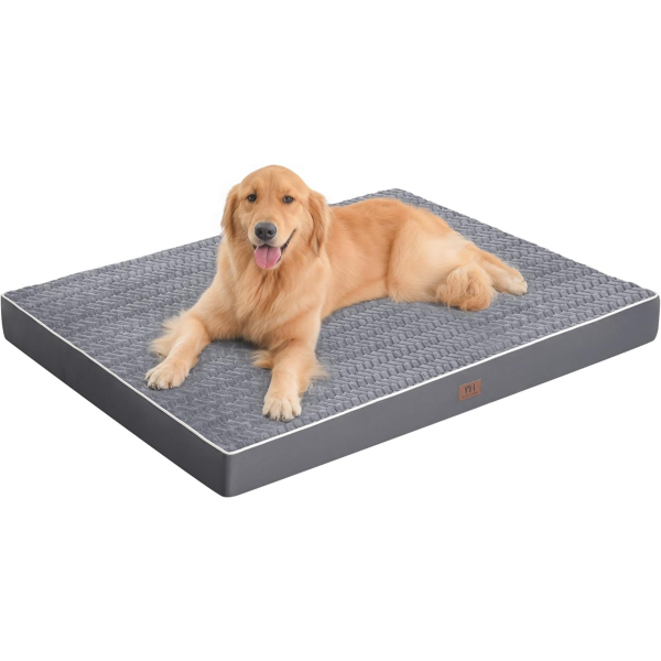 ORTHOPEDIC DOG BEDS FOR LARGE DOGS WITH REMOVABLE WASHABLE COVER