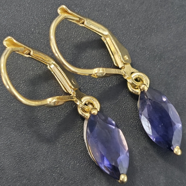 PURPLE/LILAC GOLD PLATED PENDANT