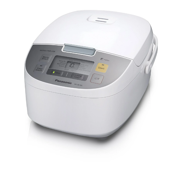 PANASONIC SR-ZE105 10-CUP WHITE RICE COOKER WITH MICROCOMPUTER "FUZZY LOGIC" 