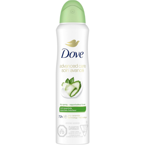 DOVE ADVANCED CARE ANTIPERSPIRANT DEODORANT DRY SPRAY COOL ESSENTIALS