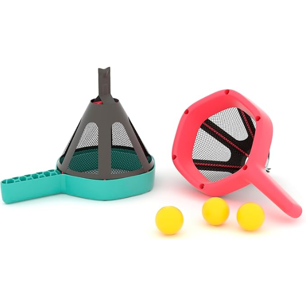 CHILLAFISH DODGI CATCH GAME WITH 2 RACKETS AND 3 BALLS FOR TEENAGERS 14 YEARS AND UP -SU