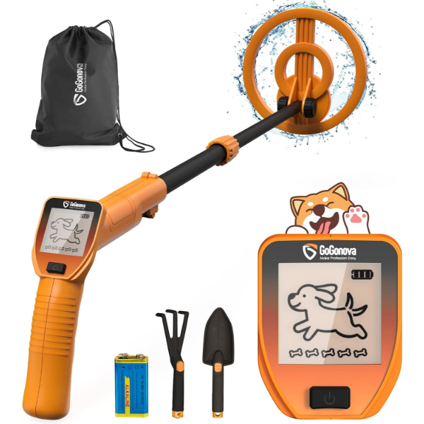 GOGONOVA METAL DETECTOR, ADJUSTABLE 27.5” - 37.8” METAL DETECTOR FOR KIDS WITH LED DISPLAY -N