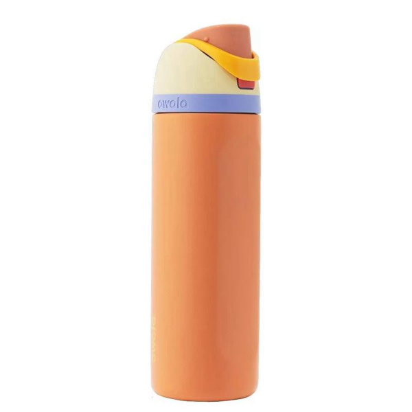 OWALA FREESIP INSULATED STAINLESS STEEL WATER BOTTLE WITH STRAW FOR SPORTS -U