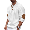Image 1 : BEOTYSHOW MENS SHAWL COLLAR PULLOVER SWEATERS V NECK BUTTON DOWN CABLE KNIT SWEATER TOPS