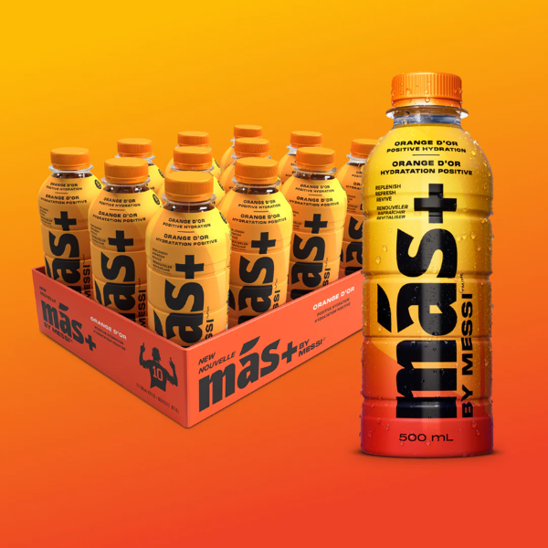 MAS+ ORANGE D'OR 500ML (12 BOTTLES)