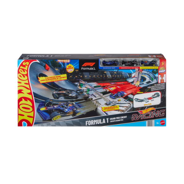 HOT WHEELS RACING FORMULA 1 GRAND PRIX SET PLAYSET (PARTS MISSING)