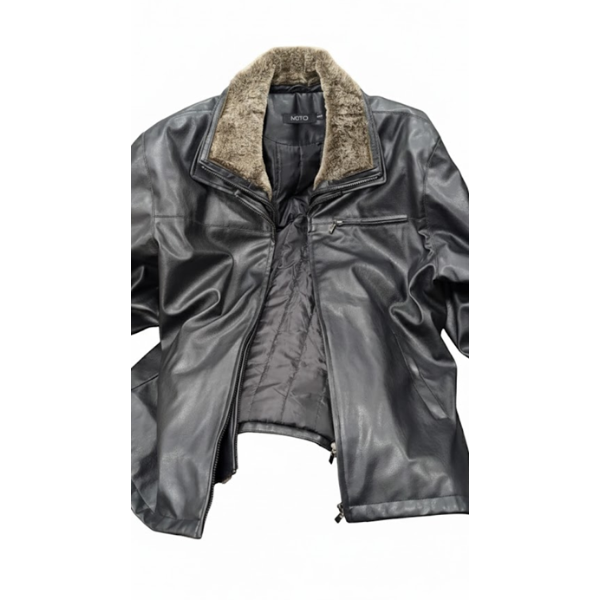 MOTO LEATHER JACKET, SIZE XXL