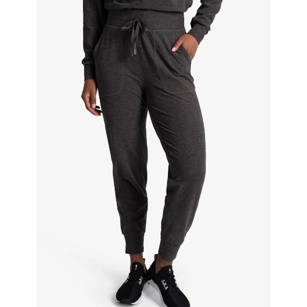 LOLE JOGGERS WOMEN SMALL S GREY TAPERED PERFORMANCE DRAWSTRING STRETCH PANTS SIZE SMALL -N