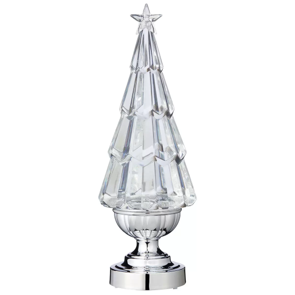 LIGHTED GLITTER TREE LAMPS (SLIGHTLY USED, NO LIGHT JUST DECOR)