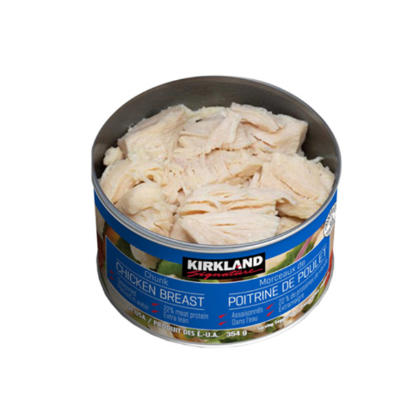 Seasoned Chunk Chicken Breast – Kirkland Signature (3 CANS)