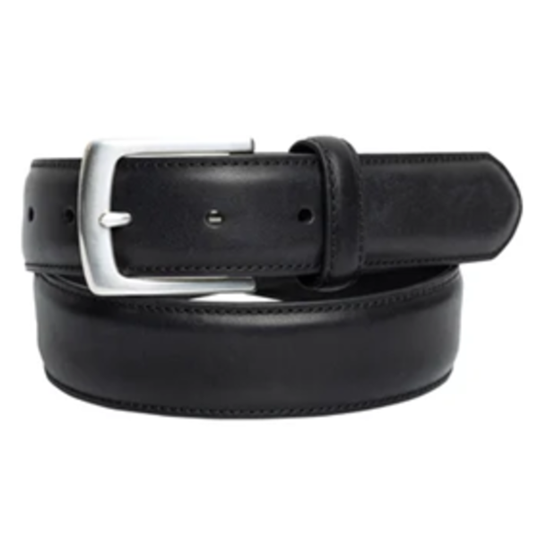 ROOTS MEN'S LEATHER BELT (BLACK)