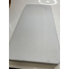 Image 2 : FOLDING PLASTIC FOLDABLE TABLE IN WHITE WITH BLACK METAL FRAME -SU