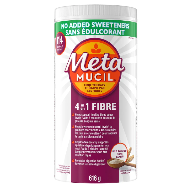 METAMUCIL 4-IN-1 NO ADDED SWEETENERS FIBRE THERAPY -N
