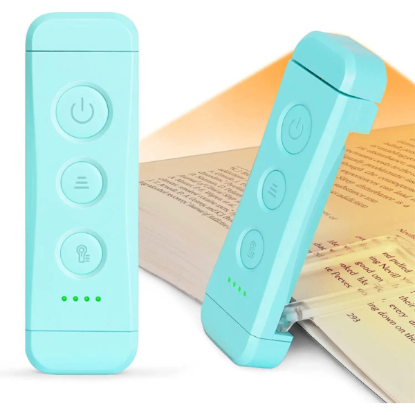 GLOCUSENT USB RECHARGEABLE BOOK LIGHT FOR READING IN BED, PORTABLE CLIP-ON LED READING LIGHT