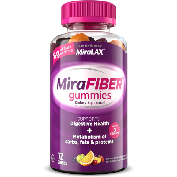 MIRAFIBER GUMMIES, FROM THE GUT EXPERTS AT MIRALAX
