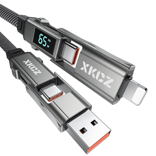 4 IN 1 USB C CABLE WITH WATTAGE DISPLAY