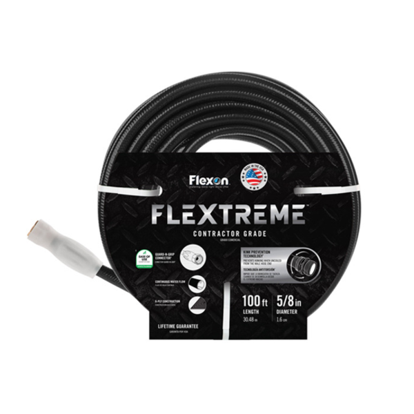 FLEXON CONTRACTOR GRADE HOSE WITH GUARD & GRIP, 5/8 IN X 100 FT