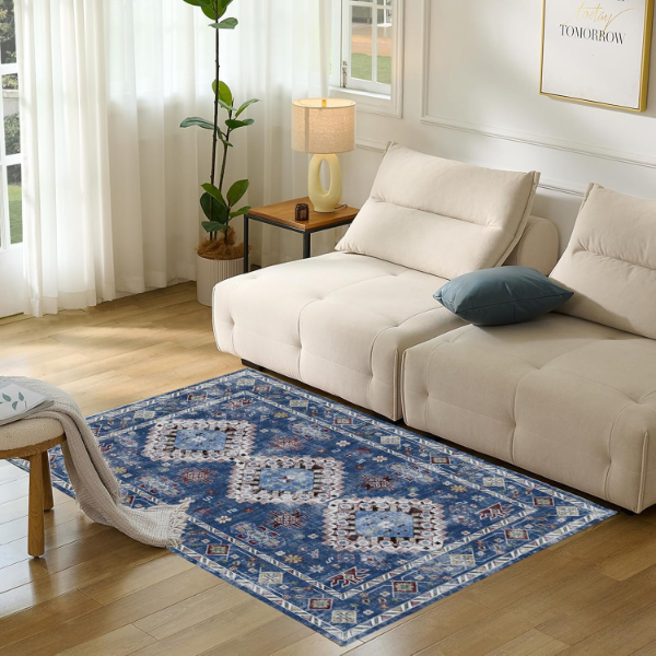 CWK WASHABLE 3X5 AREA RUGS,NON-SLIP FLOOR CARPET