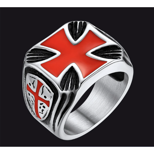 Knights Templar Cross Ring