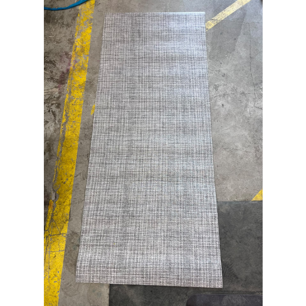HAND-MADE HAND WOVEN WOOL GRAY AREA RUG 60X24 -U