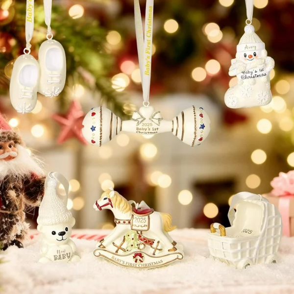 2 BOX BABY'S FIRST CHRISTMAS ORNAMENT (NEW)