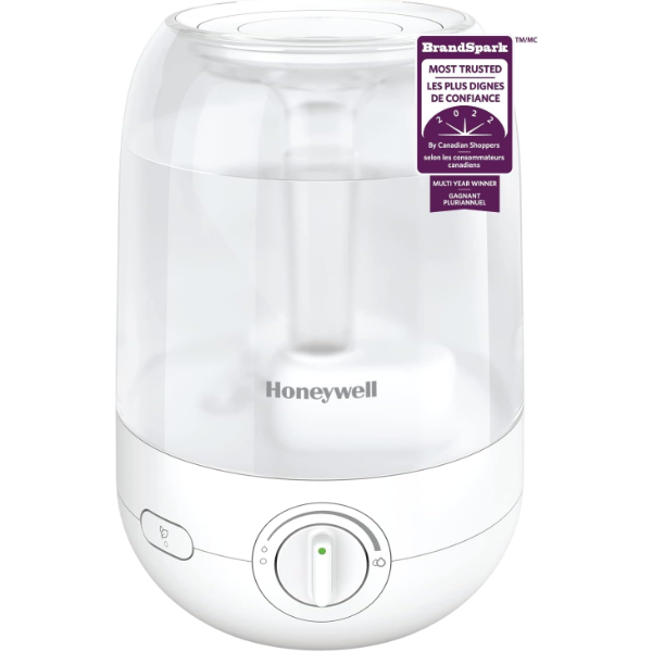 HONEYWELL HUL545WC ULTRA COMFORT™ ULTRASONIC COOL MIST HUMIDIFIER, WHITE, WITH ESSENTIAL OIL TRAY