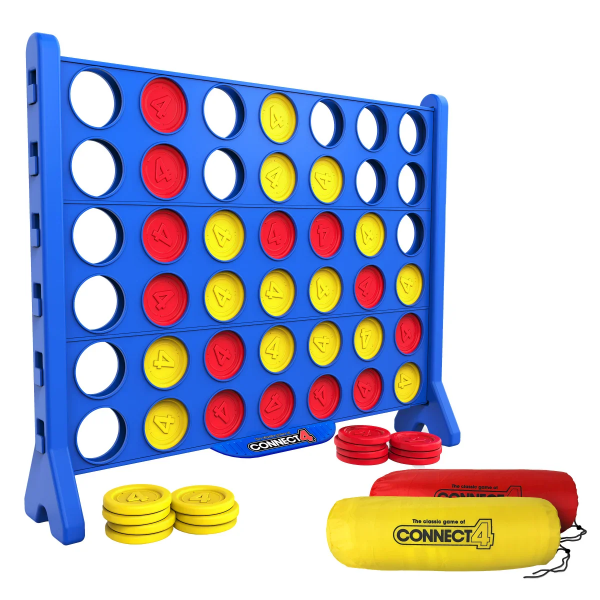 CONNECT 4 JUMBO SET (USED, MISSING PARTS)