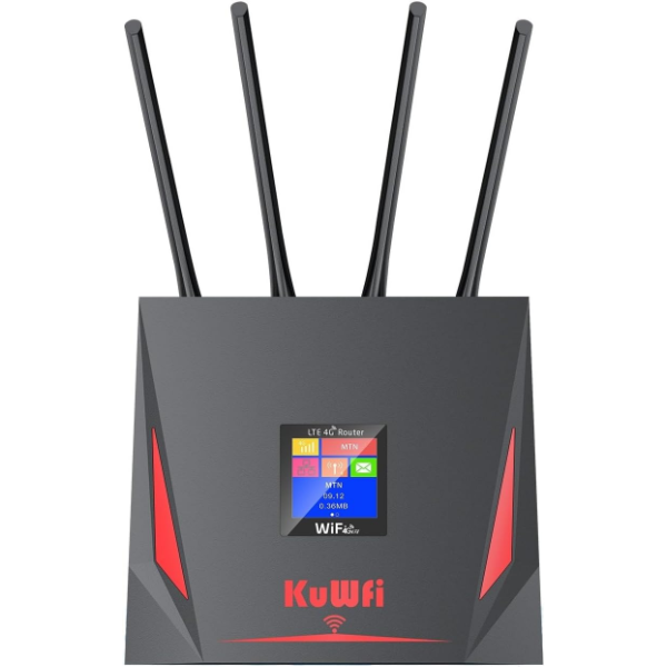 KUWFI HIGH SPEED 4G LTE WIRELESS ROUTER WITH SIM CARD SLOT -N