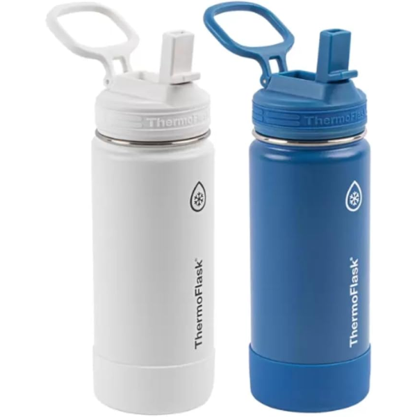 THERMOFLASK SET OF 2 16 OZ STAINLESS STEEL BOTTLES -U