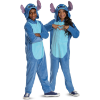 Image 1 : DISNEY STITCH COSTUME FOR KIDS, OFFICIAL LILO AND STITCH HOODED JUMPSUIT OUTFIT