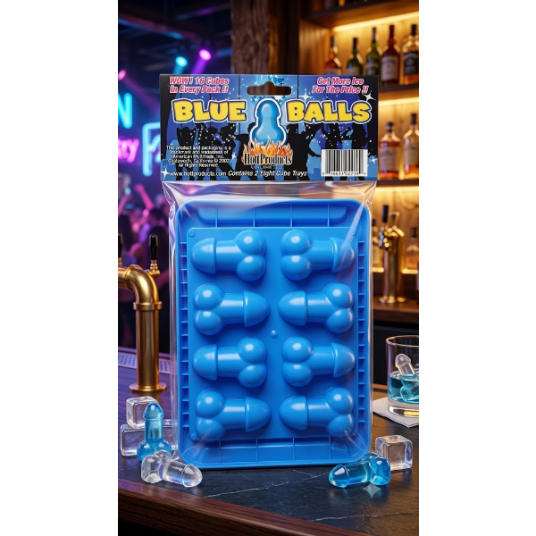 Blue Balls P*nis Ice Cube Tray