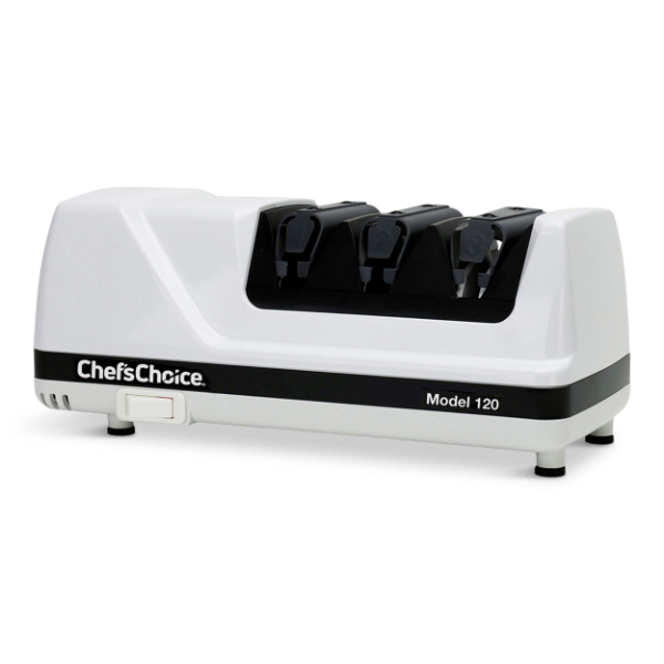 THE CHEF'S CHOICE MODEL 120 PROFESSIONAL 3-STAGE ELECTRIC KNIFE SHARPENER