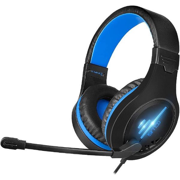 C100 PC GAMING HEADSET WITH NOISE ISOLAING MIC,OVER EARS GAMING HEADSPHONES WITH 3.5MM JACK -N