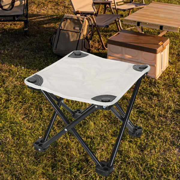 FOLDABLE CAMPING STOOL WITH FOOTREST FOR ADULTS -SU