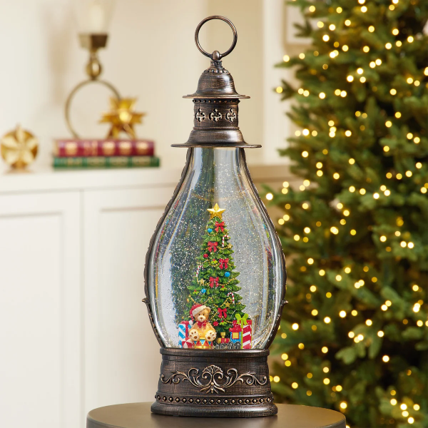 HOLIDAY LANTERN WITH LED LIGHT 50.8 CM (20 IN.) - BEAR (LIGHTS NOT WORKING)