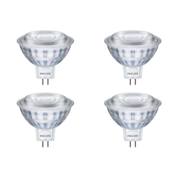 Philips 35W Equivalent White Glass MR16 LED Light Bulb (4-Pack)