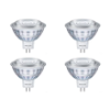 Image 1 : Philips 35W Equivalent White Glass MR16 LED Light Bulb (4-Pack)
