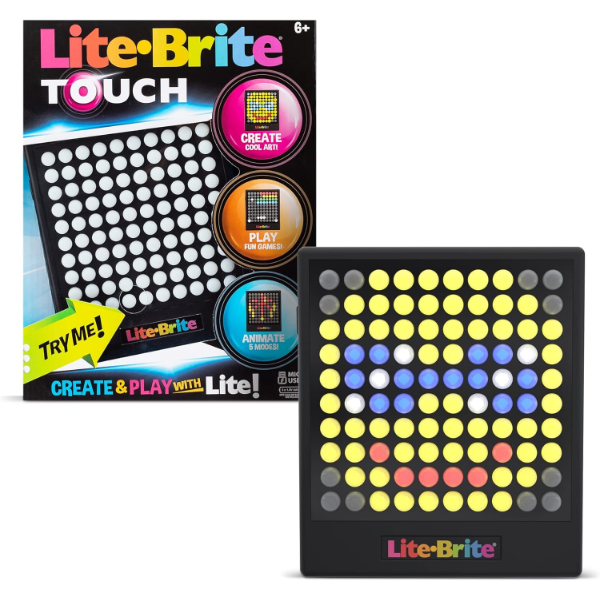LITE-BRITE TOUCH - CREATE, PLAY AND ANIMATE - LIGHT UP PORTABLE STEM SENSORY LEARNING TOY -SU