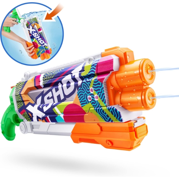X-Shot Water Fast-Fill Skins Pump Action Water Blaster Ripple Water Camo