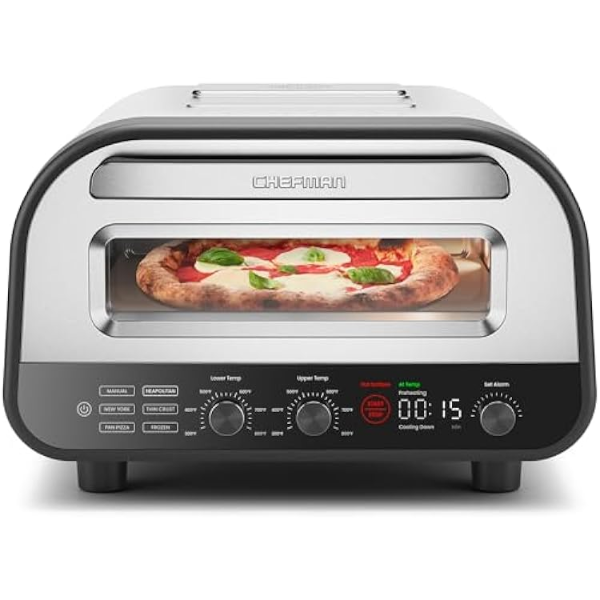 CHEFMAN INDOOR PIZZA OVEN ELECTRIC -U